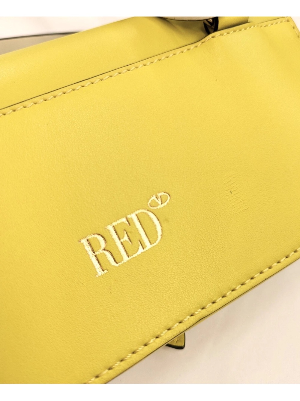 RED VALENTINO Leather Crossbody Bag Adjustable Strap Magnetic Flap - Picture 7 of 16